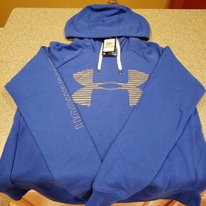 Under Armour women's fleece metallic logo hoodie